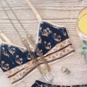 🌸Spell Bohemian Royale Charcoal Bralette SZ L 🖤🦄 1 DAY SALE❣️